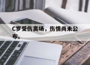 IM电竞体育-C罗受伤离场，伤情尚未公布。