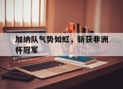 IMdianjing-加纳队气势如虹，斩获非洲杯冠军