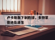 IM电竞体育官方-卢卡斯轰下制胜球，多特蒙德绝处逢生